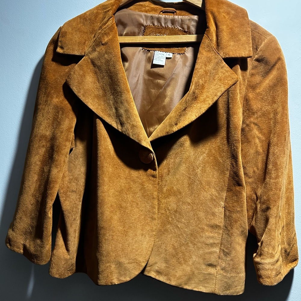 Women's Tan Suede Jacket